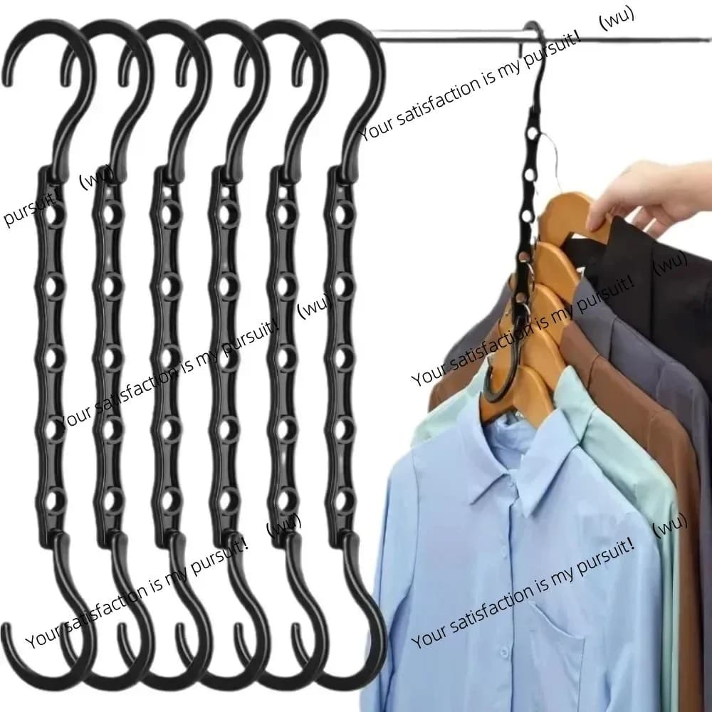 5 Hole Magic Wardrobe Swivel Dresses Organizer for Wardrobe Spare Parts Plastic Multifunction Dresses