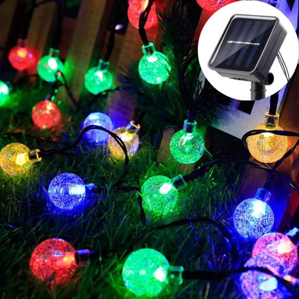 LED Solar Light String Christmas Tree Decoration Outdoor Fairy Garland Lamp for Garden Wedding Party Holiday Balcony New Year
