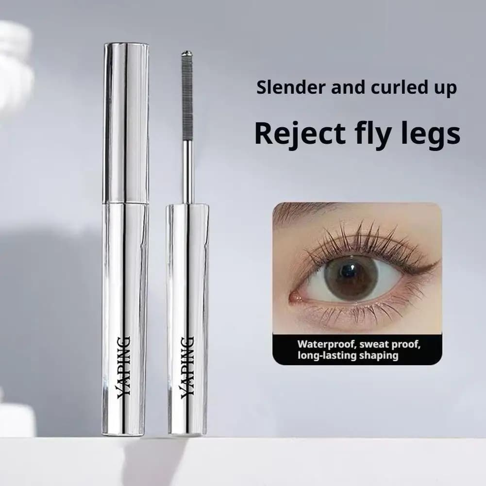 Primer for eyelashes in steel tube, volumizing primer for eyelashes, long-lasting waterproof mascara, Natural and without smearing, Mascara Hydrofix with fiber