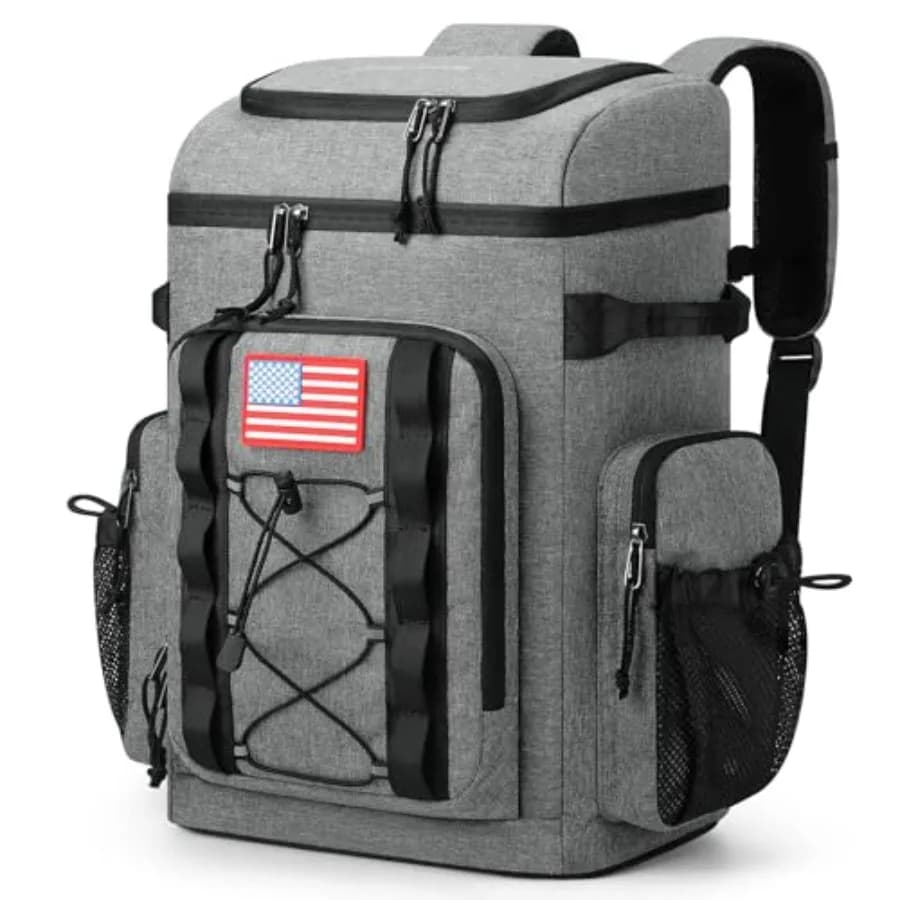 Zaino Termico Leggero e Impermeabile CoolerSoft per Uomo e Donna / Borsa Termica Isolante Mantiene Caldo/Freddo Fino a 16 Ore