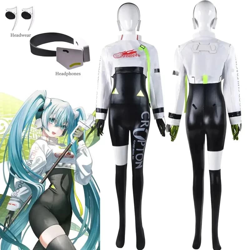 A;3\v,7'd/GT Project Race Girl Racing Suits Miku Costume and Cosplay Wigw;3'f,6;t.8'x;4'v\6,b/