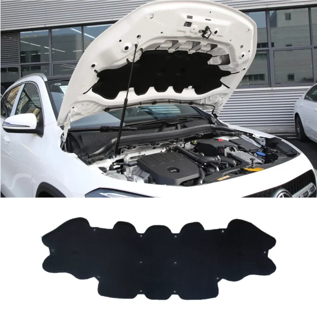 Car Engine Hood Insulation Pad Heat Shield Blanket For Benz GLA-Class 2021-2024