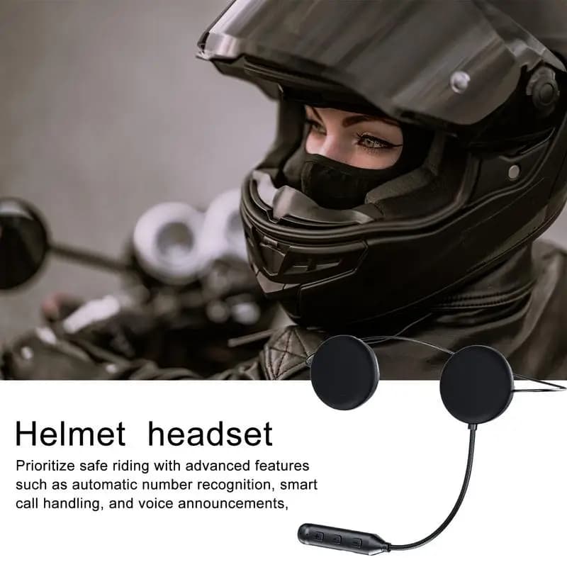 Altoparlanti per casco da moto Bluetooth 5.3, auricolari stereo universali per casco da moto, auricolari wireless per chiamate a mani libere