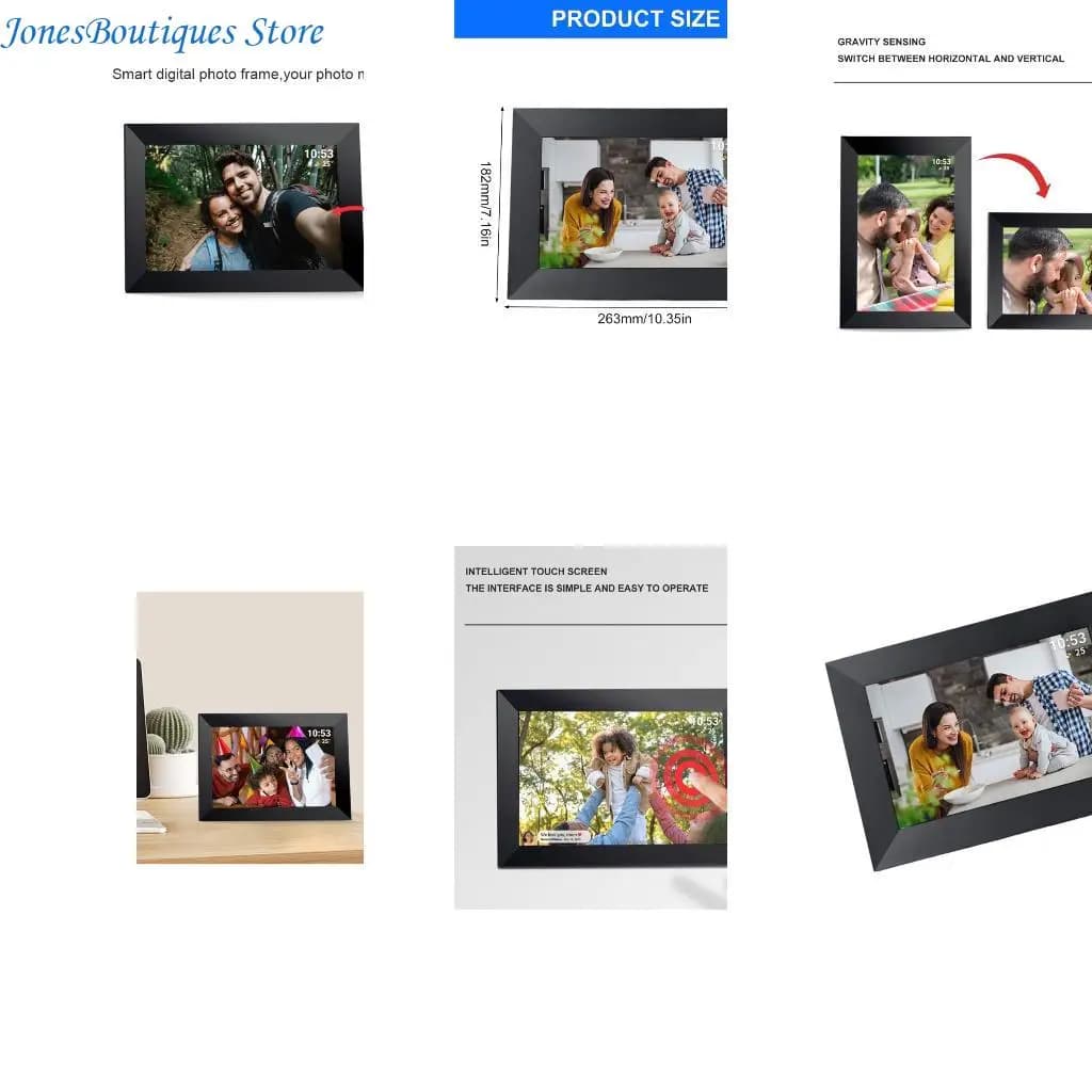 10.1in Frame foto IPS Touch Screens WiFi abilitas Display rotante automatico w8ke