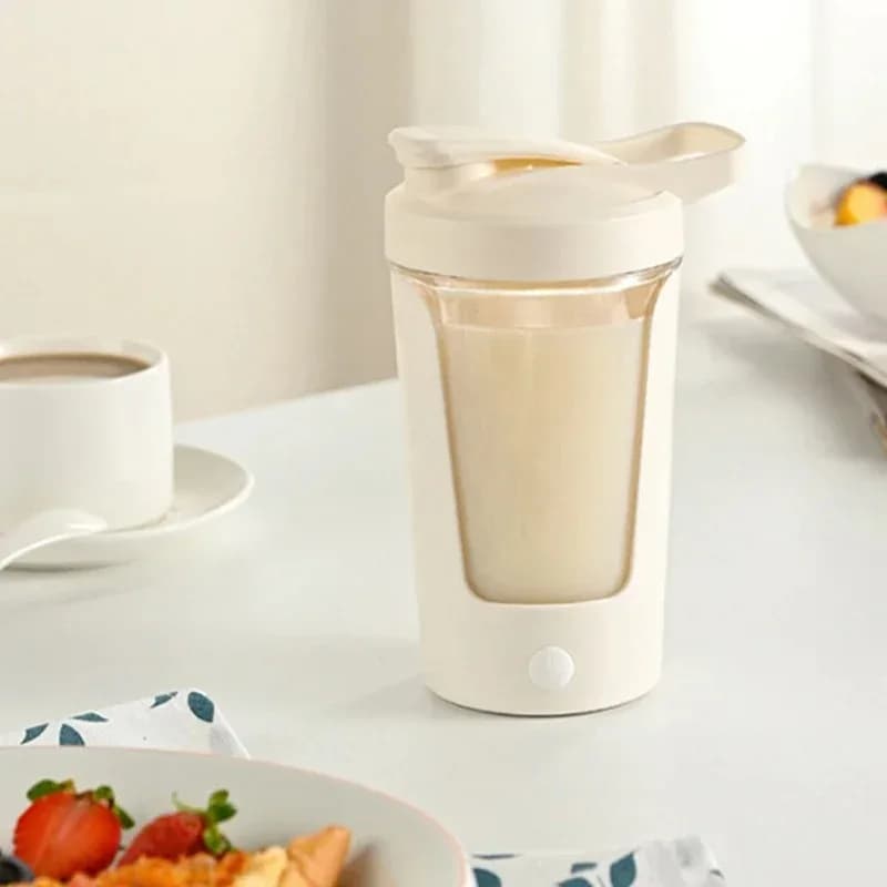 Portable Electric Automatic Protein Shaker Cup Blender for Milk Powder Mixing Travel Essential Outdoor Sports Accessory