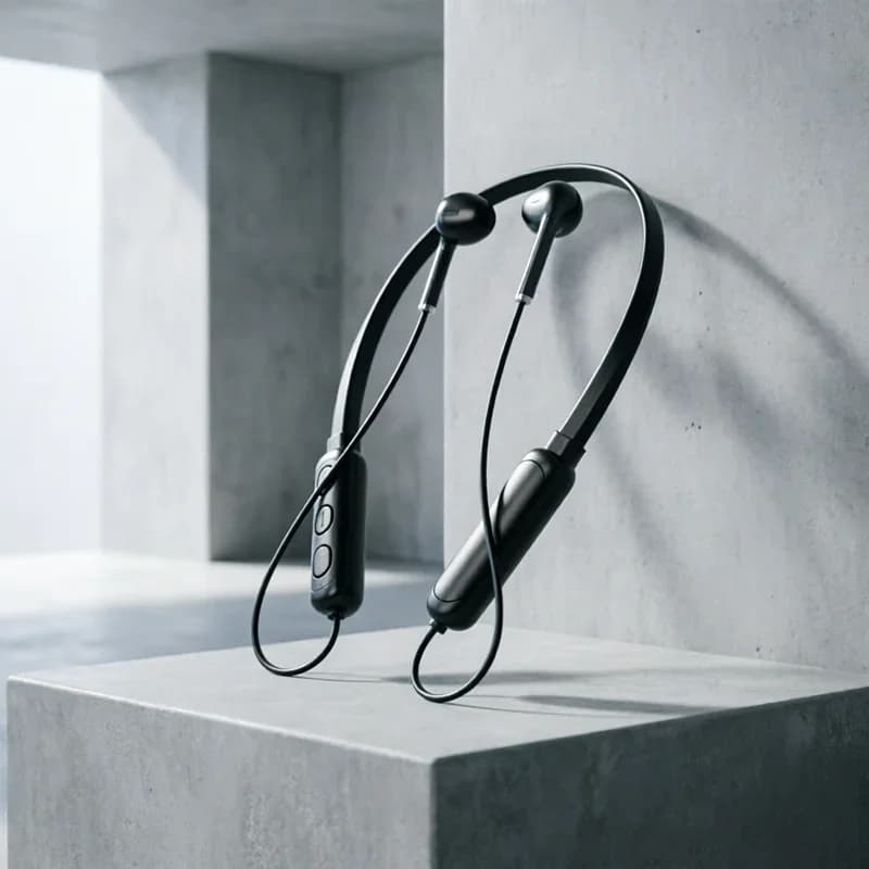 Wireless Bluetooth Headset NeckHanging Stereo Noise Reduction Universal Sports Headset Microphone