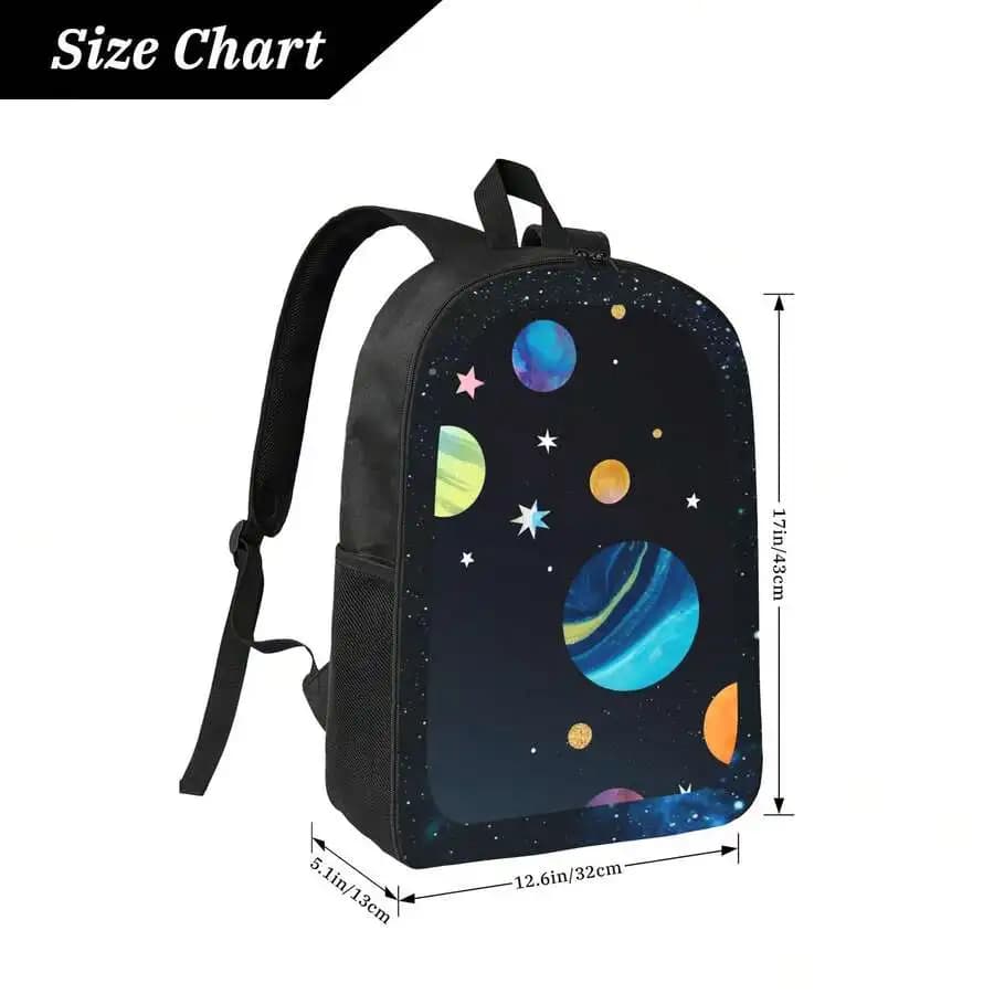 Galaxy Space Print Backpack For Adults Fashion Casual Travel Bag