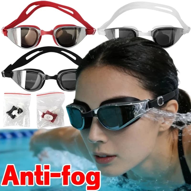 HD Anti-fog Eyelets, Clear Vision, Waterproof, with Silicone Mounting and PC Lens, Without Loss, Adjustable Strap for Men and Women