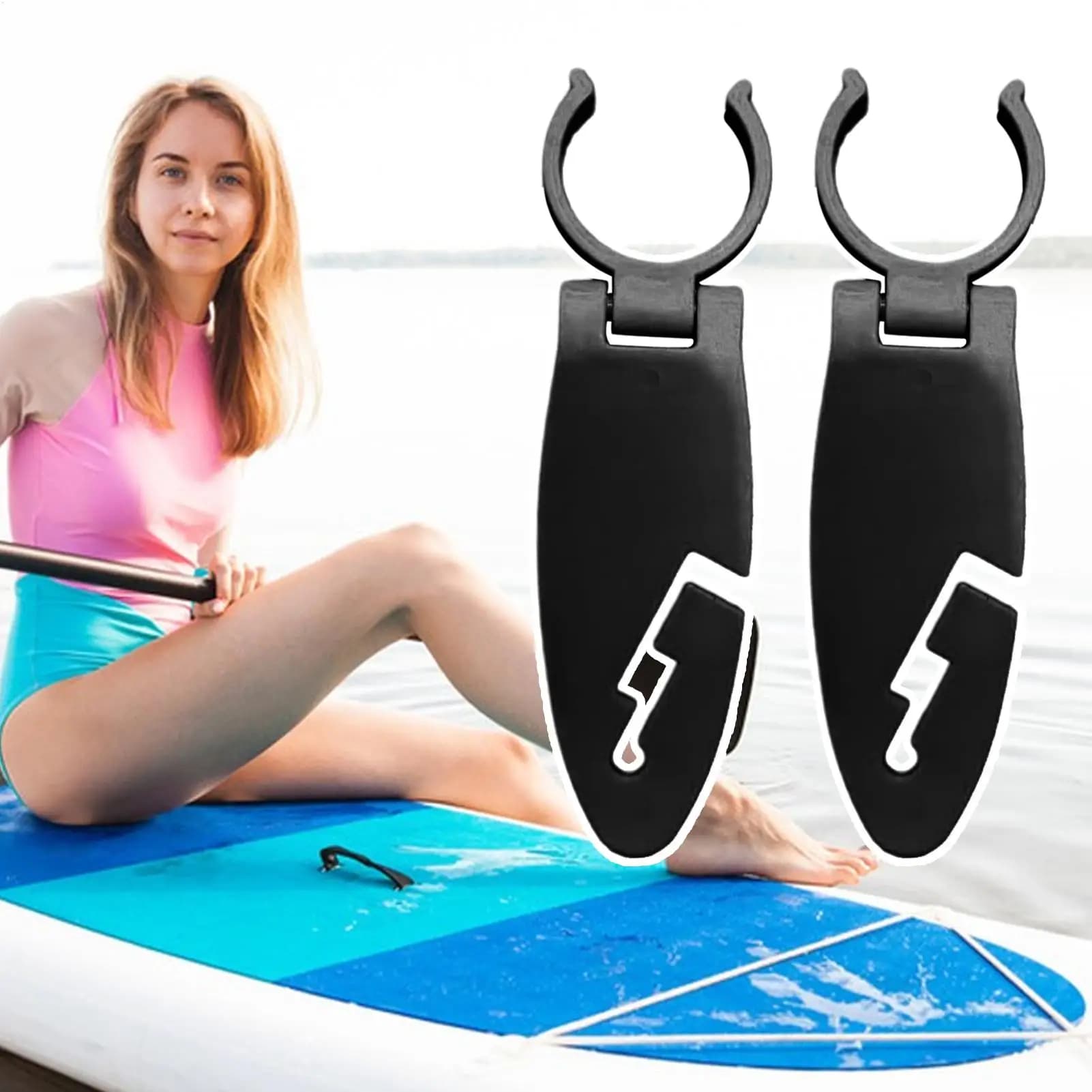 Morsetto Espandibile per Paddle Board, Clip di Fissaggio Durevole, Accessorio Stabile e Sicuro per SUP e Sport Acquatici