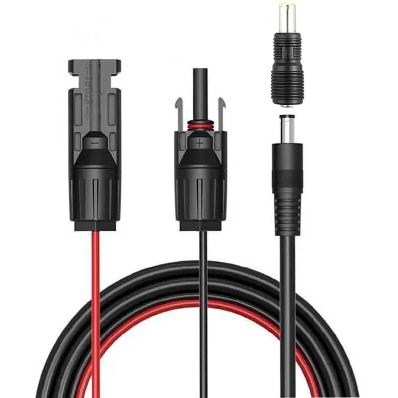 Connettore da pannello solare da 1,5 m/5 piedi a cavo di ricarica DC5521 con adattatore DC8 (DC7909) per generatori solari Jackery Anker Goal Zero.