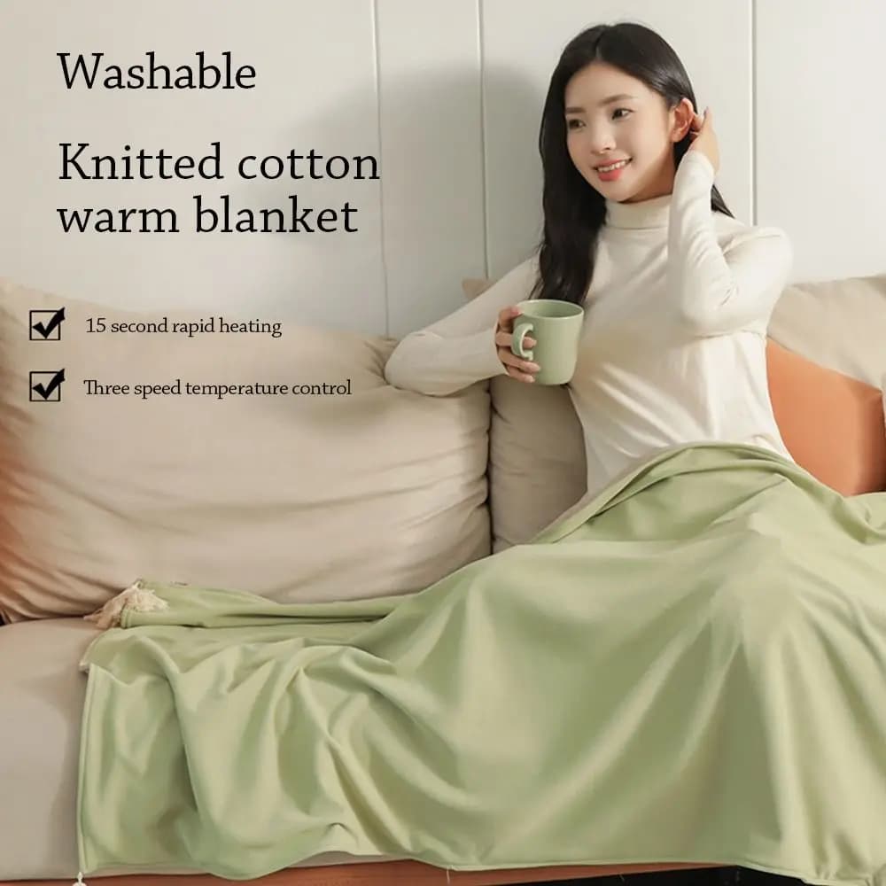 Coperta Elettrica USB Indossabile per Uso Domestico, Lavabile, Portatile, Scaldacoperta, Abbigliamento Termico, Sciarpa Calda per l'Inverno