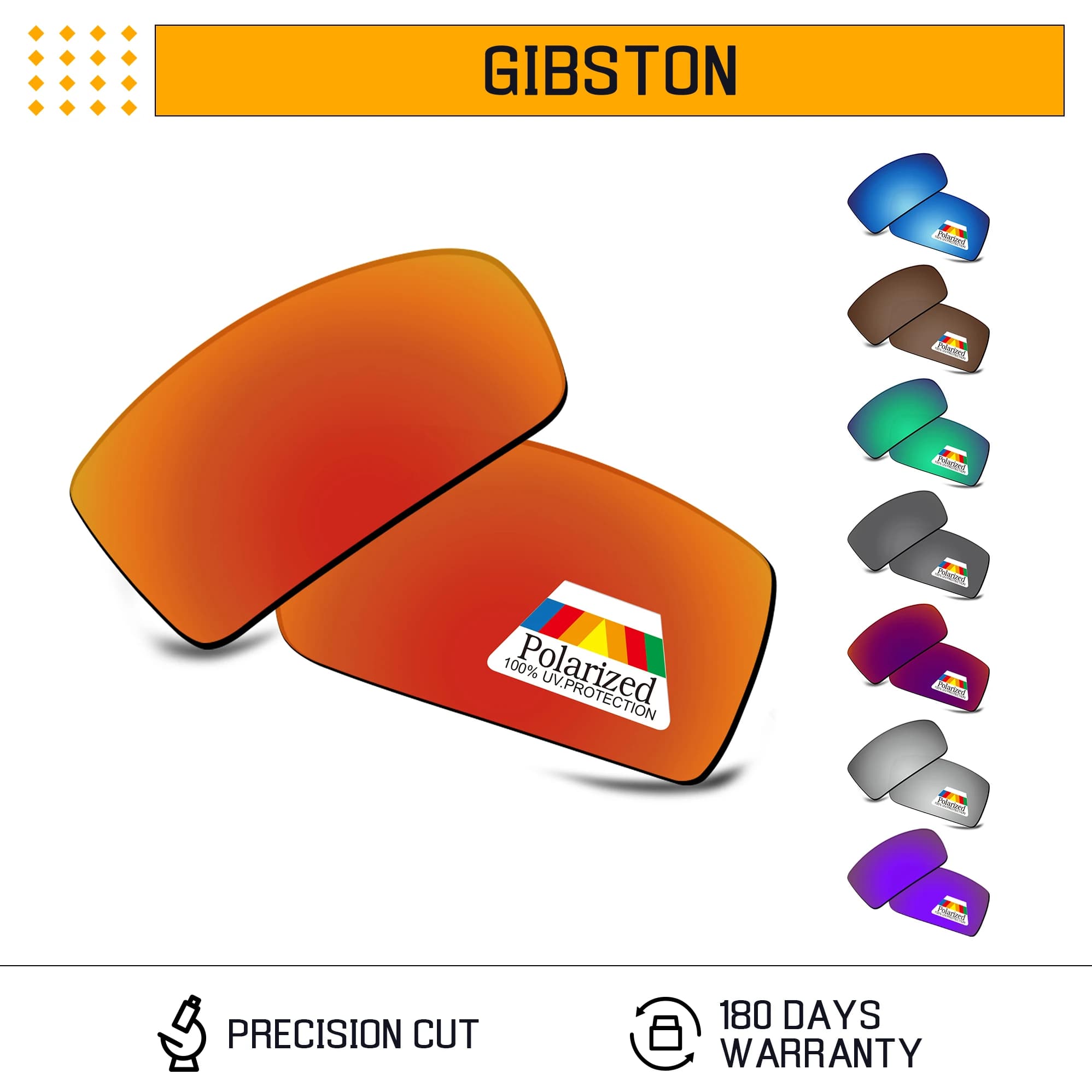 Lenti di ricambio polarizzate Rarayvix con protezione UV400 per occhiali da sole Oakley Gibston OO9449-61mm