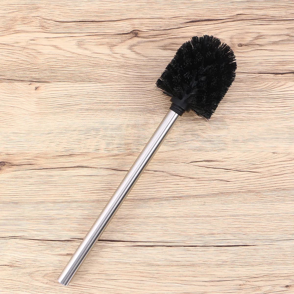 2 Pezzi Spazzola per la Pulizia del WC con Setole Dure, Design Ergonomico per la Pulizia del Bagno, Articoli per la Pulizia Domestica, Nero