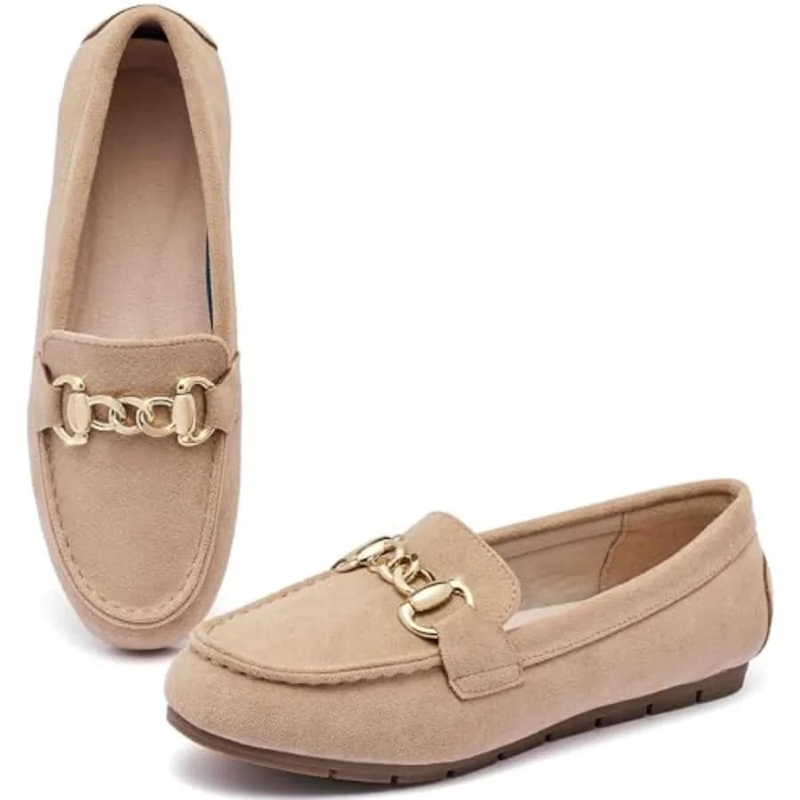 Scarpe Mocassino da Donna, Comode Scarpe Casual Slip-on con Suola Piatta per Camminare, Guidare, Occasioni Eleganti