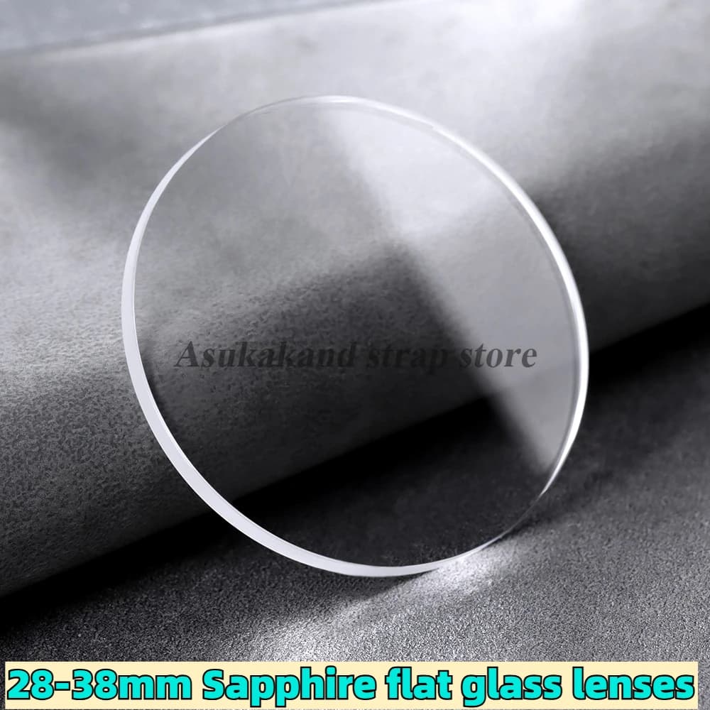 28/ 30/ 30,5/ 32/33mm 34mm 35mm 36mm 36,5mm 38mm Lente a specchio in vetro zaffiro adatta per lenti piatte 2.0 Spessore Vetro per orologio