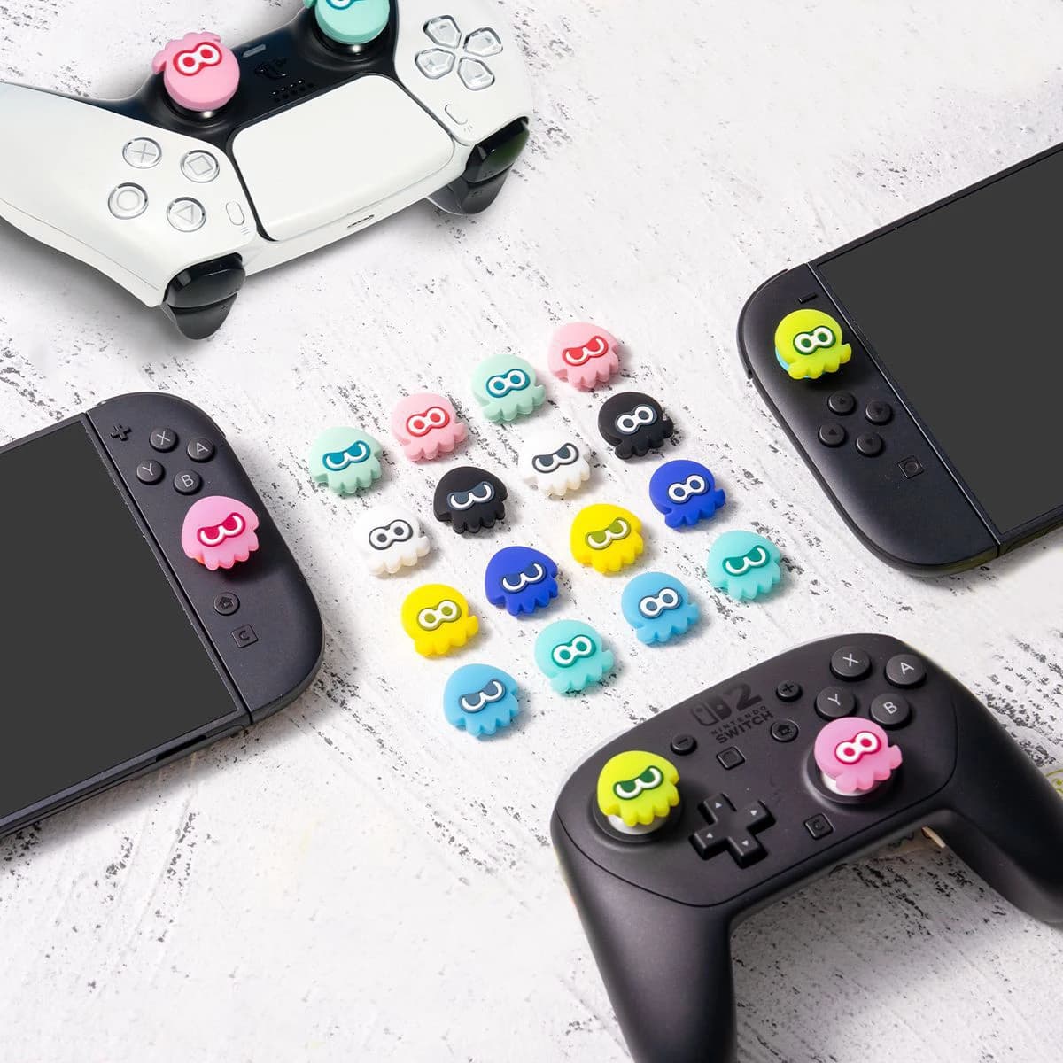 Copri-Joystick in Silicone per Switch 2/NS Pro, Controller di Gioco per Sony PS5 PS4 Slim PS3 Xbox One Series X/S