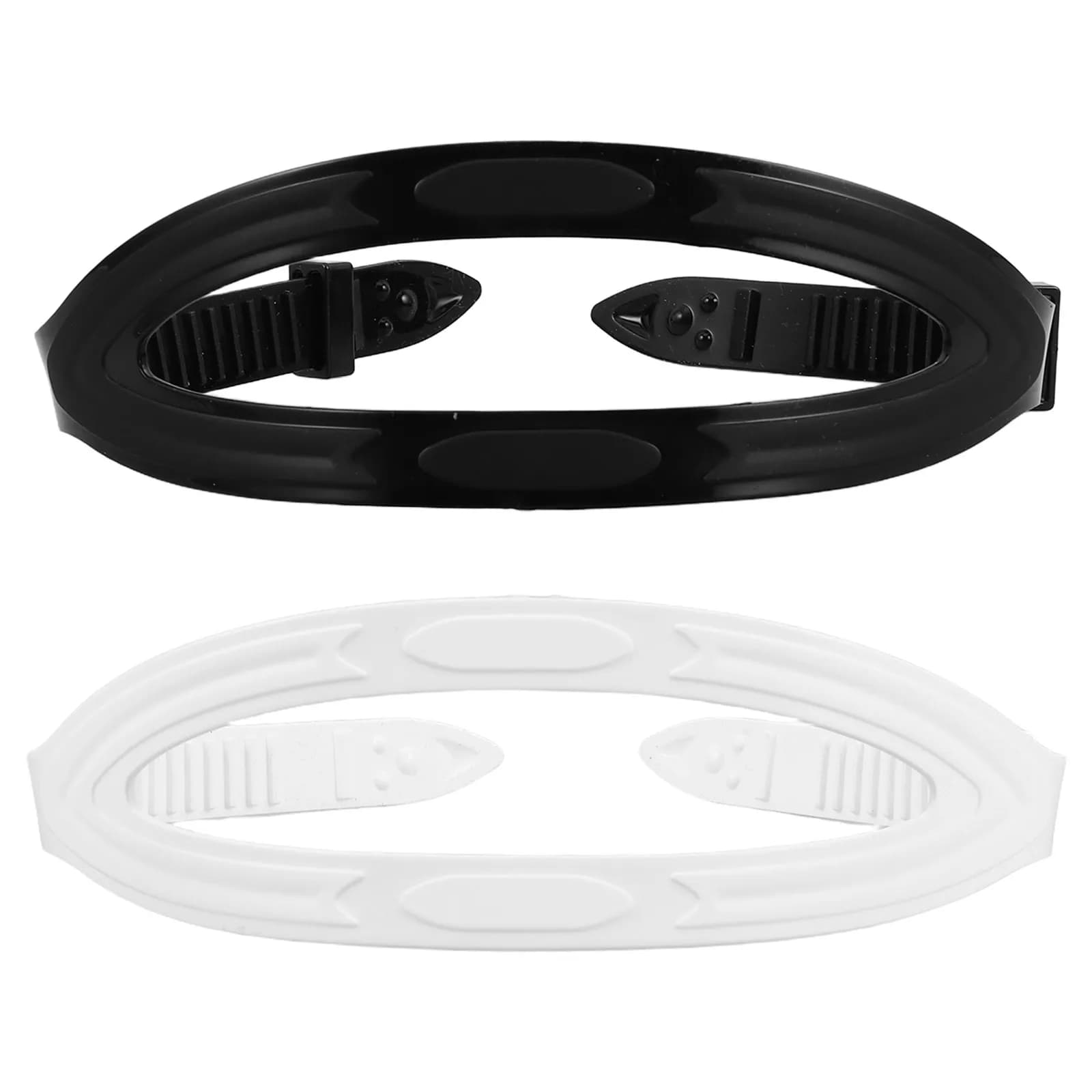 2 Pieces Universal Silicone Strap for Underwater Mask, Divisible Design, Spare Parts for Swimwear, Safety Stop for Glasses