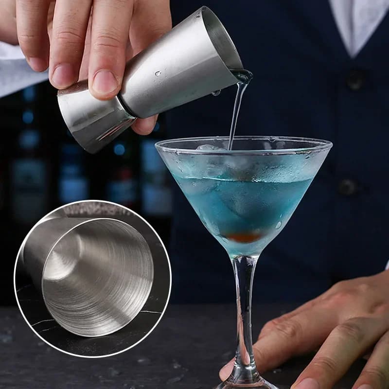 Jigger dosatore per Cocktail in acciaio inossidabile doppio Shaker Cup Shot Drink Spirit Measure Jigger gadget da cucina accessori da Bar