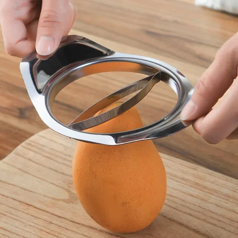 1pc Stainless Steel Slicing Machine For Mango Buccia Knife For Mango Dividers For Mango Tools For Vegetables Brakes For Mango Cooking Corer Pelapatate Fruit Tools