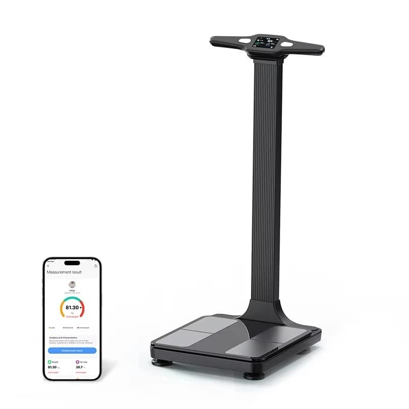 Nuova bilancia per pesi intelligente per analizzatore di composizione corporea con bilancia per grasso corporeo da 180 kg con app per smartphone WIFI