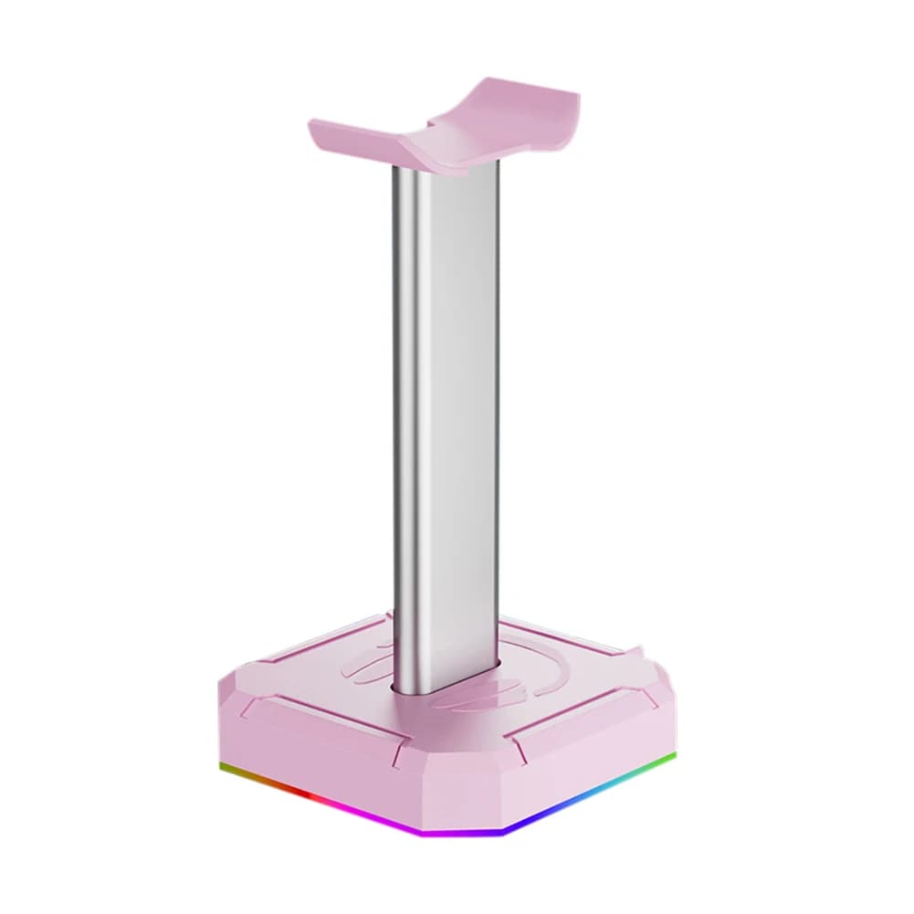 Supporto per cuffie Retroilluminazione RGB Supporto per cuffie Supporto per rack Salvaspazio Organizzatore da tavolo Gancio per staffa verticale