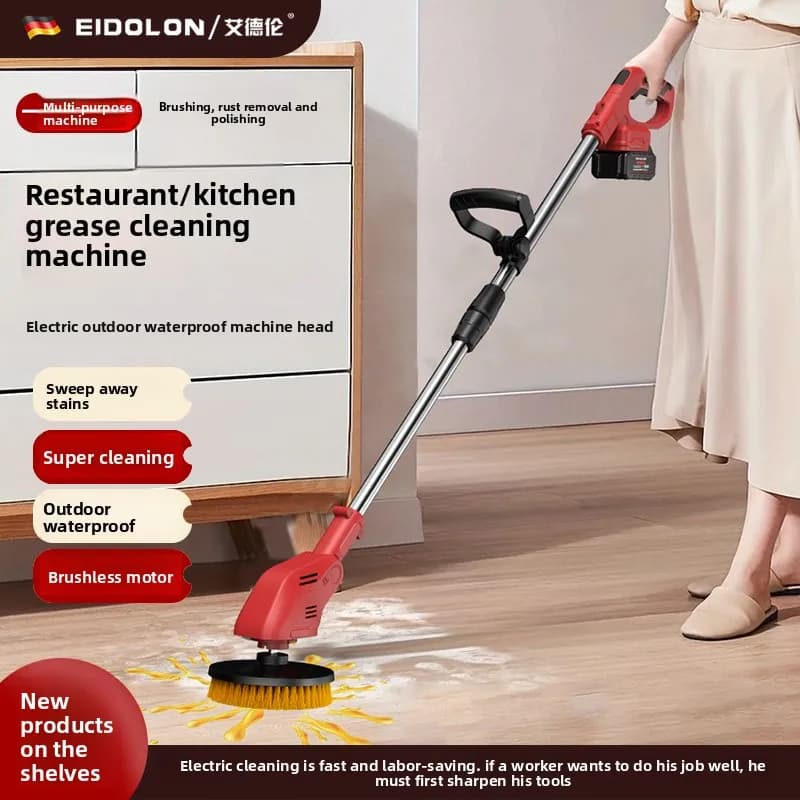 Lavasciuga pavimenti ad alta potenza con batteria al litio, per la pulizia di cucine di hotel, macchie d'olio, muschio, pulizia elettrica, spazzolatura e lucidatura.
