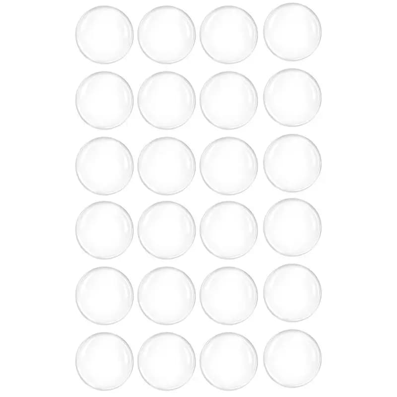 VOFUN-24X Protezione da parete per fermaporta, protezione da parete trasparente per pomello per porta da 2 pollici per pareti proteggono la superficie della parete