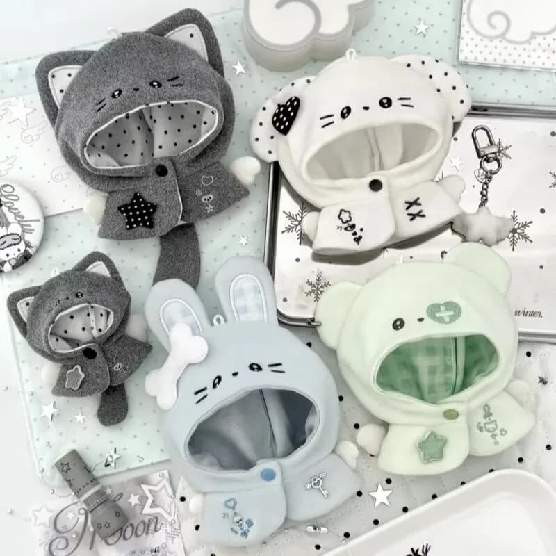 Vestiti per bambole da 5-10 cm, nuovo prodotto: mantellina in cotone per bambole piccole, abiti cosplay super carini e adorabili, tema 'Angel Imagination'