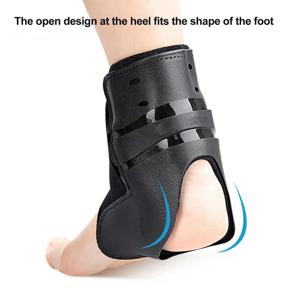 Supporto per caviglia con design a foro aperto Stabilizzatore per caviglia con cinturino a X Tutore di supporto per caviglia in neoprene regolabile per uomini e donne per distorsione