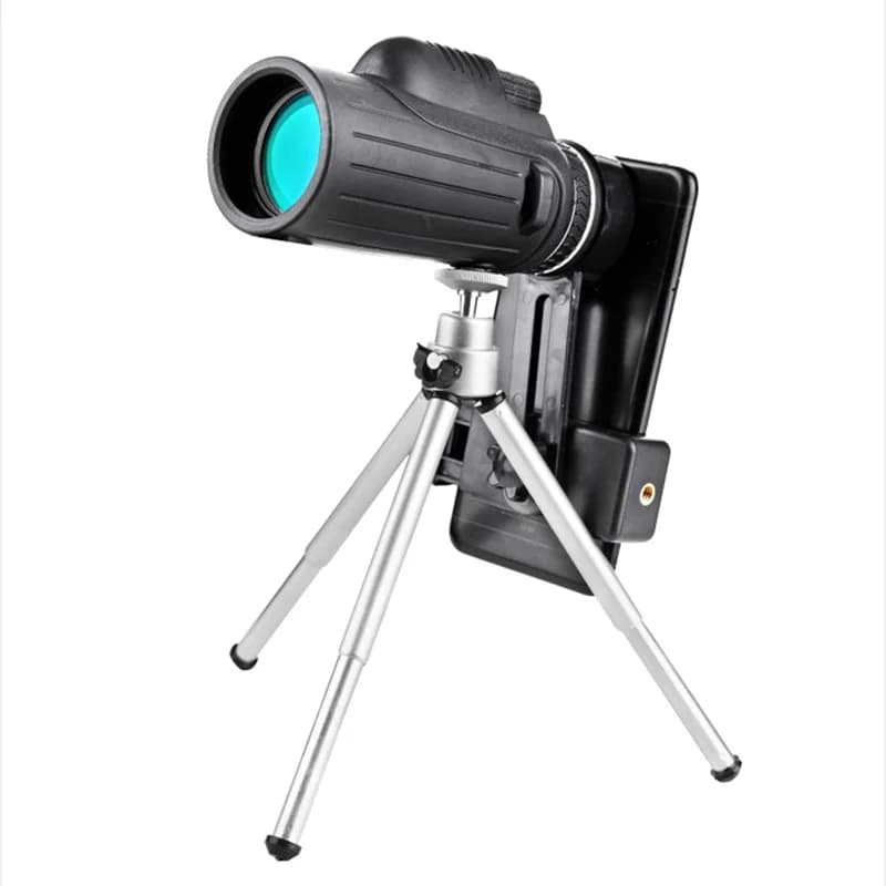 Monocolo 10X42 Potente con Zoom, Ottimo Telescopio Portatile con Clip per Telefono per Birdwatching