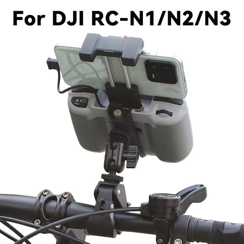 Per DJI Flip/NEO/Mini 4/3 Pro Air3/3S Mavic 3 Pro Drone Staffa per bicicletta RC-N1/N2/N3 Supporto per clip per manubrio bici con telecomando