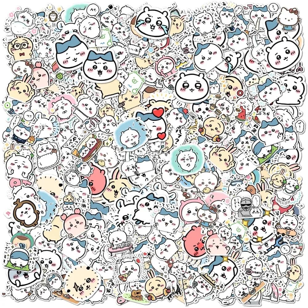 100 Adesivi Chiikawa Carini, Impermeabili, in Vinile, per Scrapbook, Tazze, Cover per Telefono, Adesivi Anime Cartoon, Regalo per Bambini