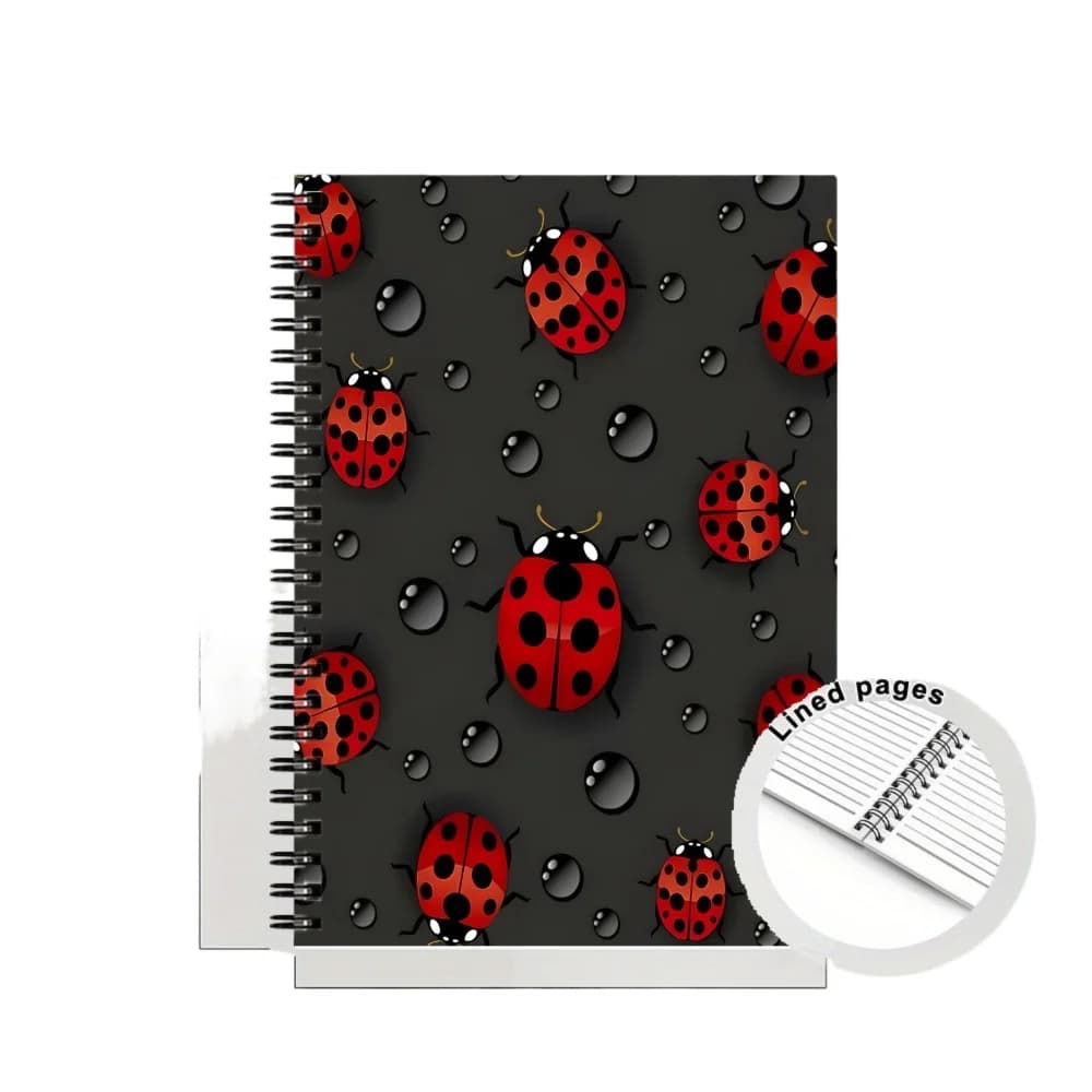 New Hot Cross-border A5 Red Ladybug Spiral Notebook, Sketchbook, Diary, Notepad & Writing Pad