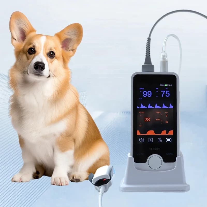 Veterinary Pulse Oximeter Animal Livestock Pet Vet Handheld Hd LCD Screen Vital Sign Monitor Pulse Oximeter