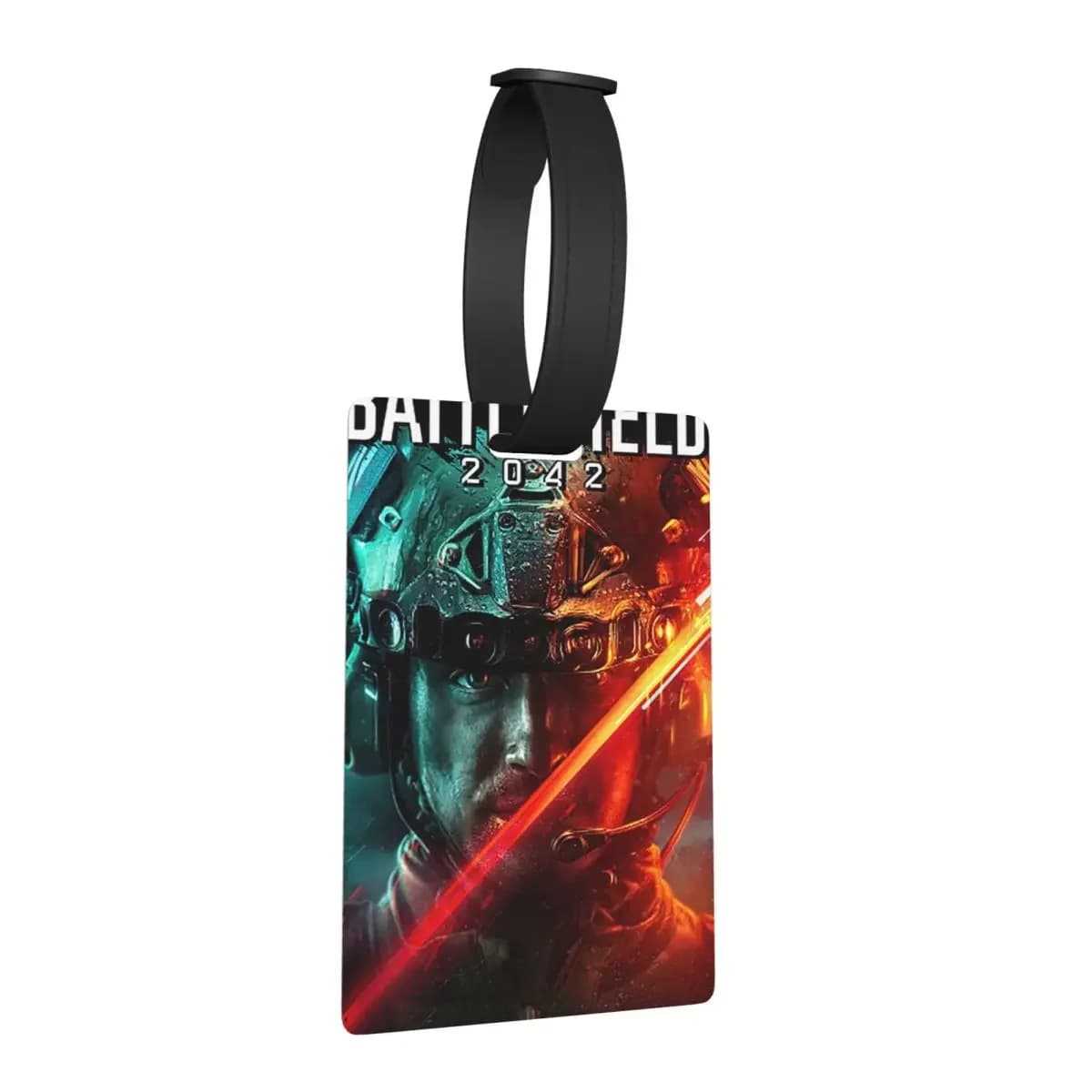 Battlefield Game 2042 Etichette per bagagli Accessori per valigie Moda da viaggio Etichetta per imbarco per bagagli Porta etichette ID Nome Indirizzo