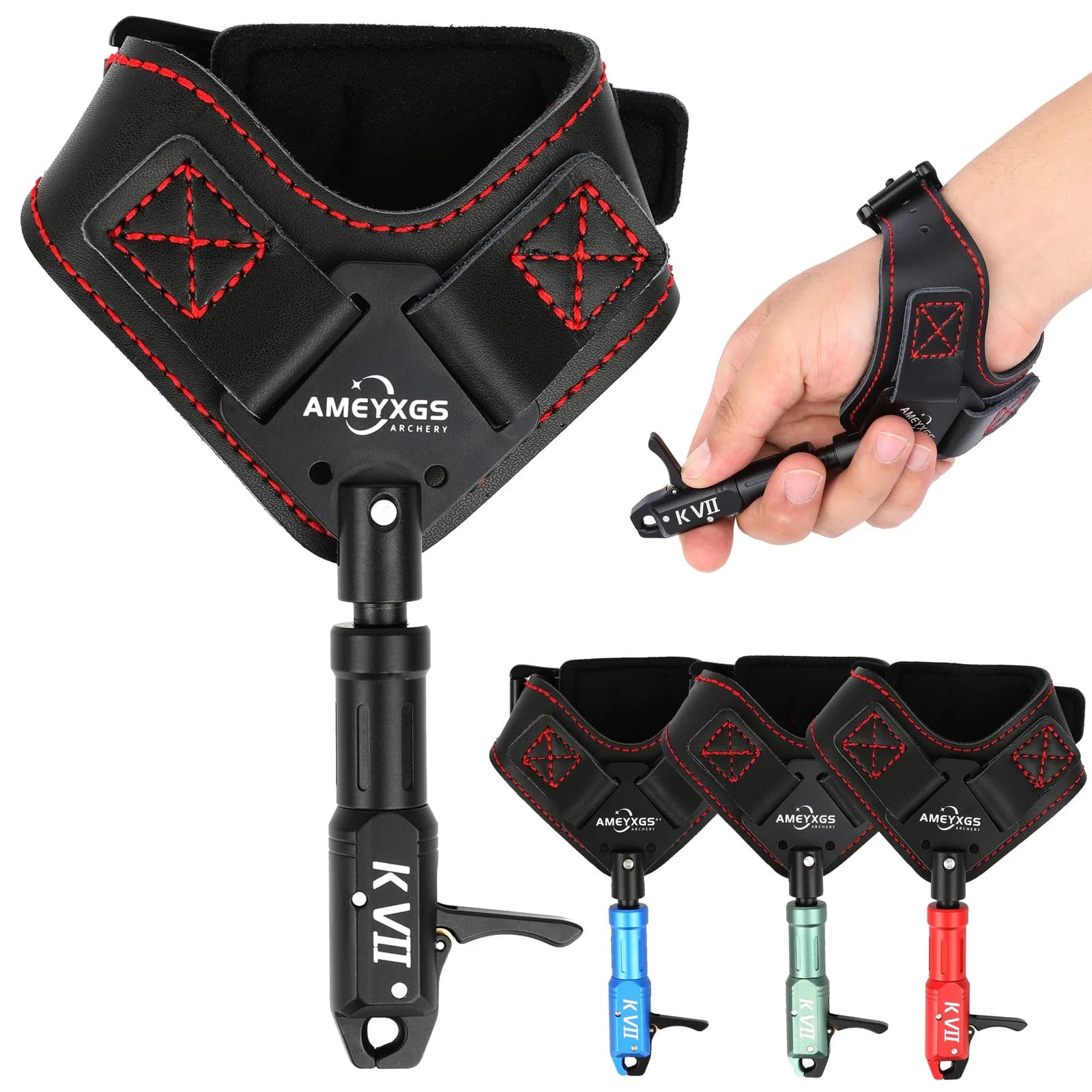Archery Release Aids Adjustable Wrist Strap Compound Bow Wristband Trigger Protection for Hunting Shooting Target Accessories