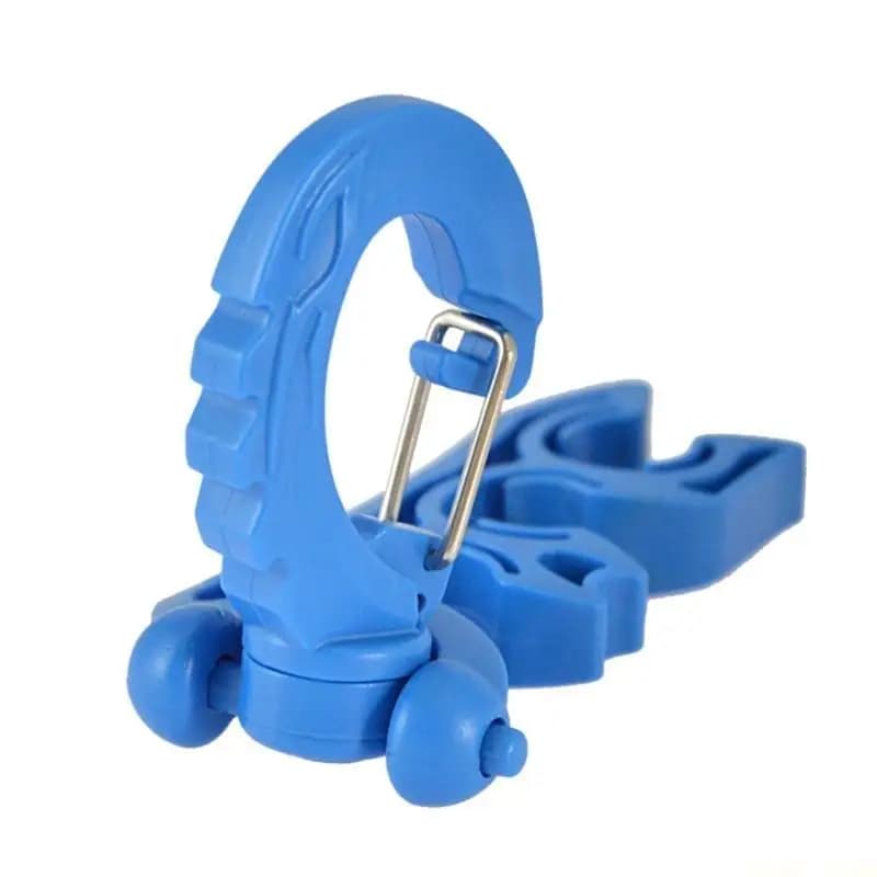 U2JB Clip per portagomma per immersione Clip per tubo doppio GAV per immersione con moschettone con fibbia Clip per tubo per per
