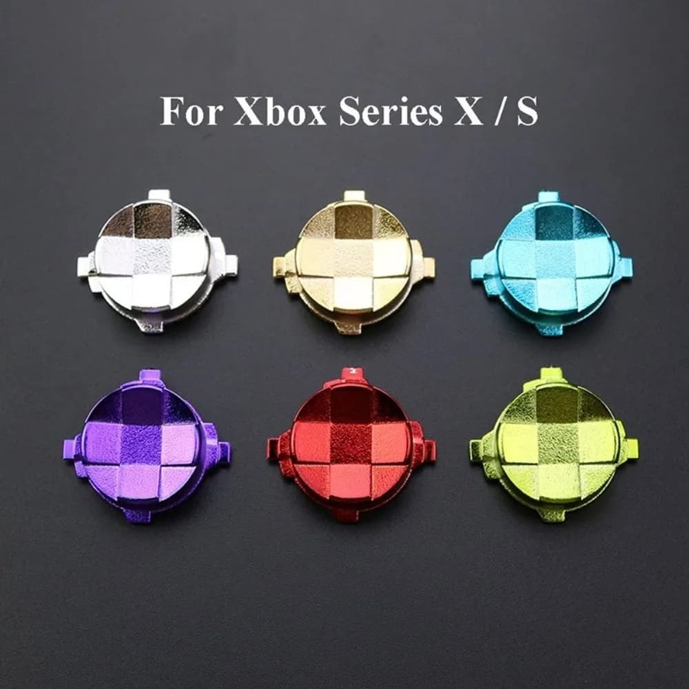 Pulsante D-pad Cromato, Stick Analogico Elettroplaccato, Ricambio D-pad, Tasto Direzionale a Croce per Controller Xbox Series X S
