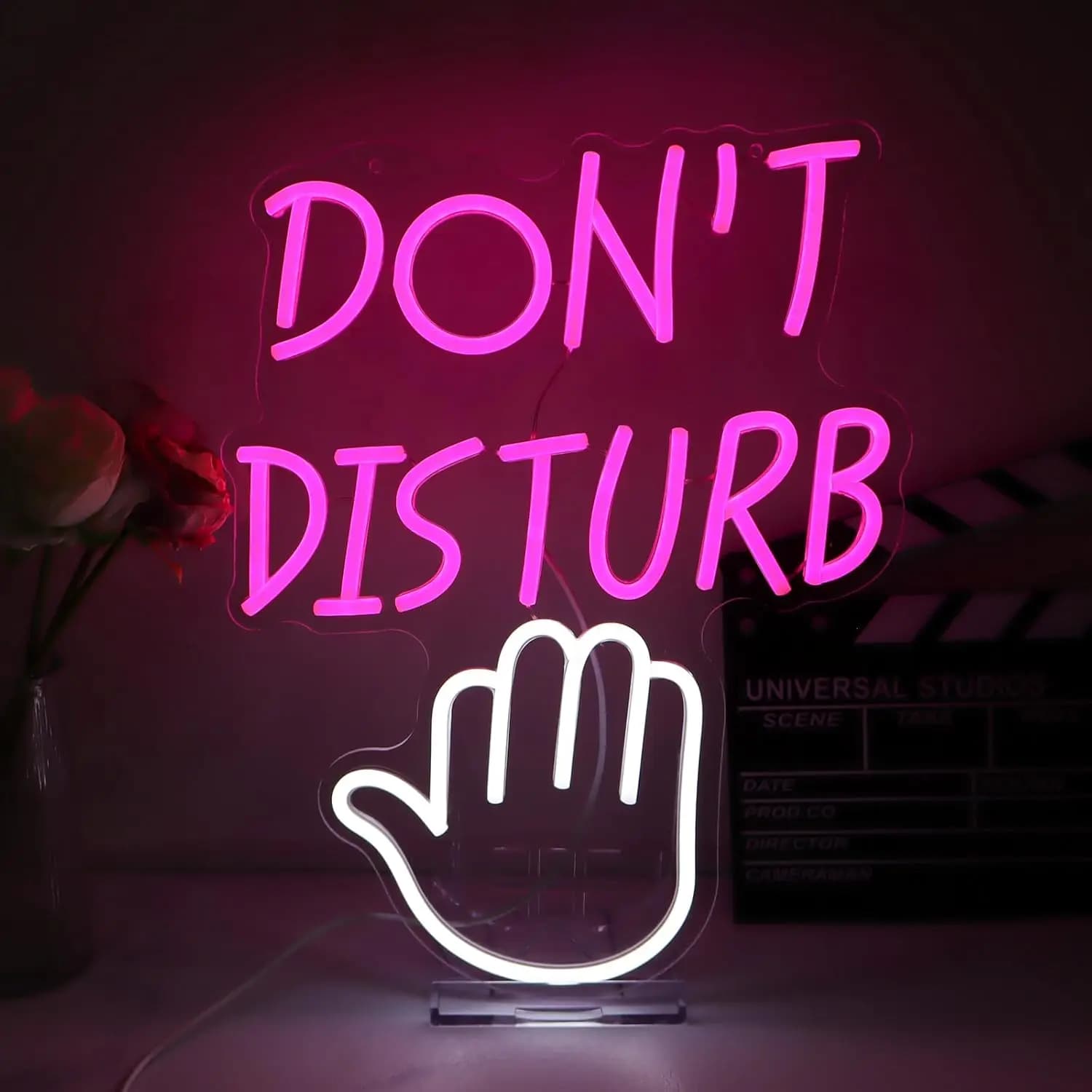 Non disturbare Insegna al neon Luce al neon a LED per camera da letto Porta dell'ufficio Appesa Sala giochi Dormitorio universitario Aula Decorazione per riunioni scolastiche
