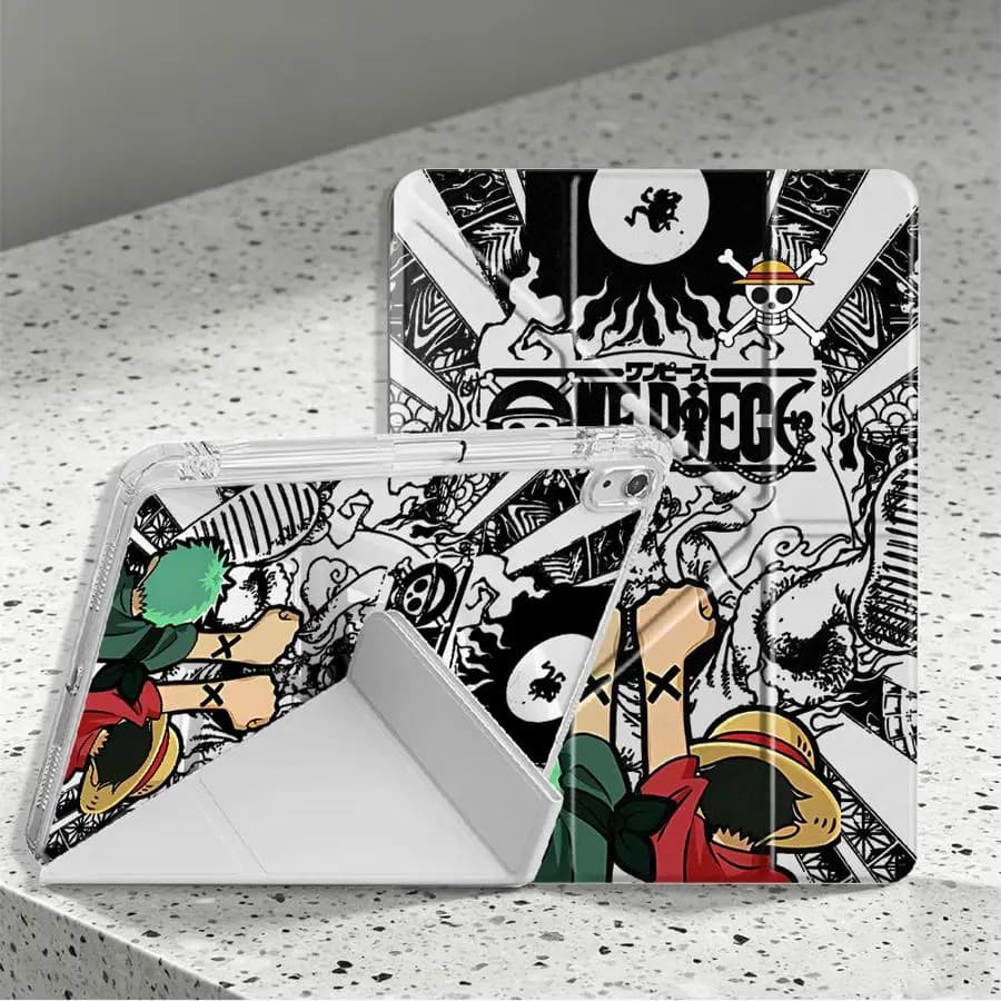 Tablet Case For Samsung Galaxy Tab A8 A11 S10 Lite S7 FE S8 S9 Plus A9 Plus With Pen Slot Cover OnesPieces Zoro