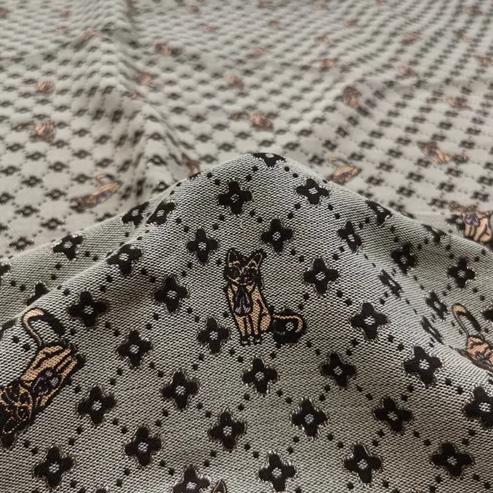 Gold Thread Jacquard Fabric Custom Suit Skirt Windbreaker Brocade European and American Fashion Advanced for Sewing By The Meter