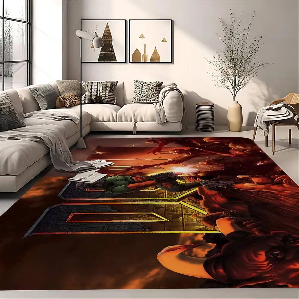 Shooting Game D-Doom Floor Carpet Nordic Style Home Doormat Bathroom-Toilet Mats Bedroom Hotel Decor Mat