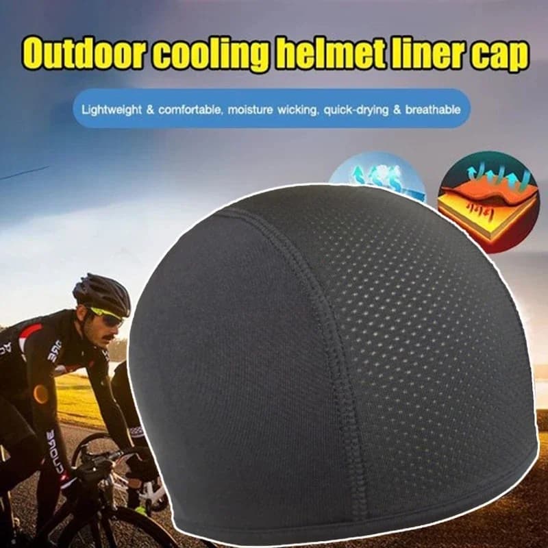Cappello a cuffia in pile termico da uomo invernale per donna Sport all'aria aperta Camo caldo da corsa Cofani da sci Casco da bicicletta per moto Berretto interno