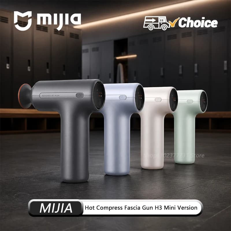 Original Mijia Hot Compress Fascia Gun H3 Mini 12kg Strong Thrust Sports Fitness Muscle Deep Massage 440g Portable Massager NEW