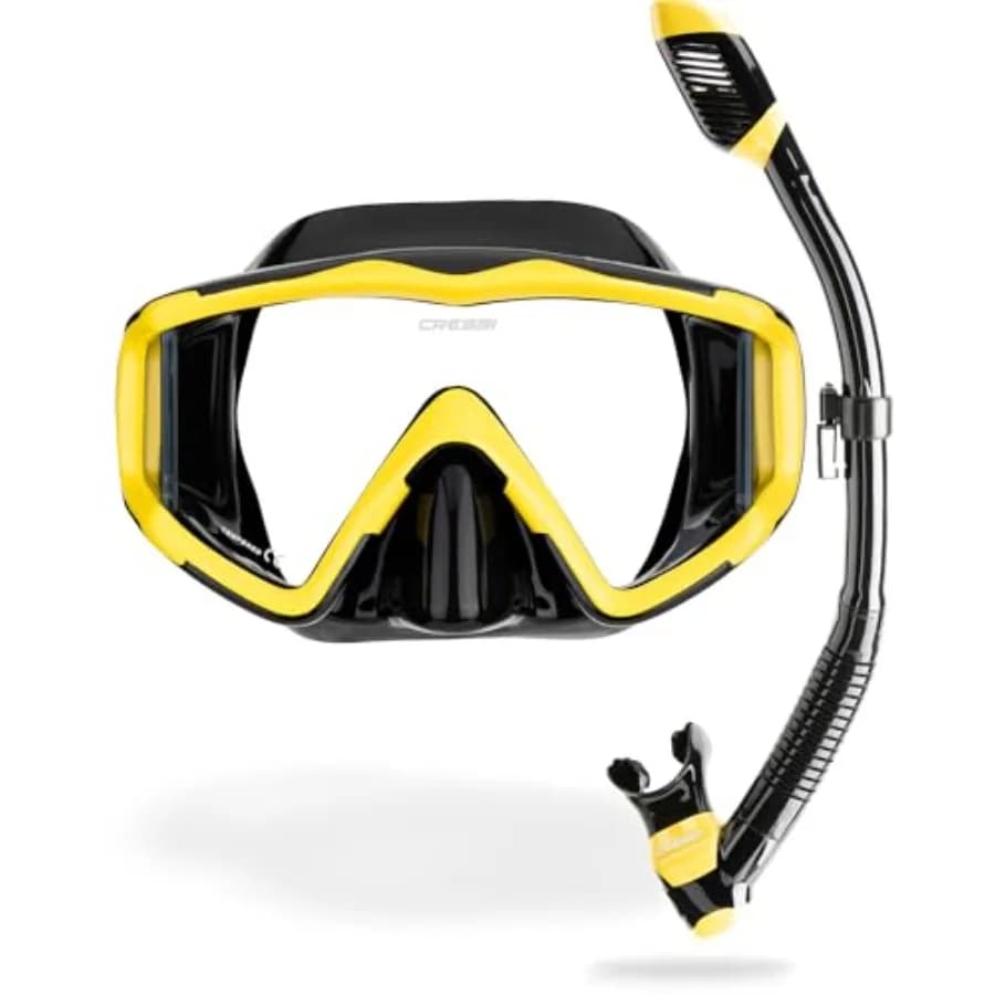 Panoramic Wide View Mask Dry Snorkel Kit for Snorkeling Scuba Diving - Pano 3 Supernova Dry: Designed in Italy
