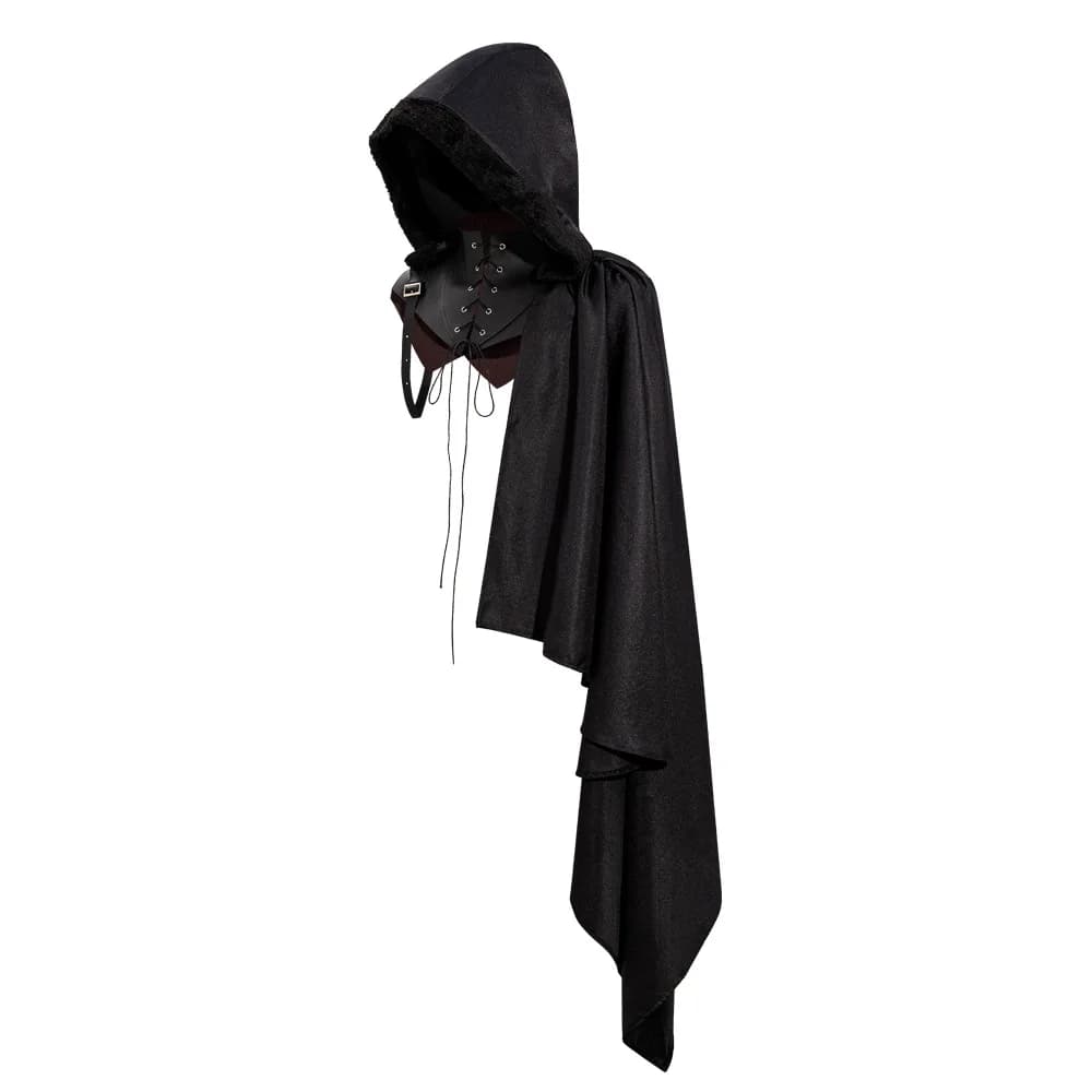 Costume da assassino per uomo, costume di Halloween, pirata, cosplay, armatura medievale, scialle, mantello gotico, guerriero SteamPunk, mantello con cappuccio