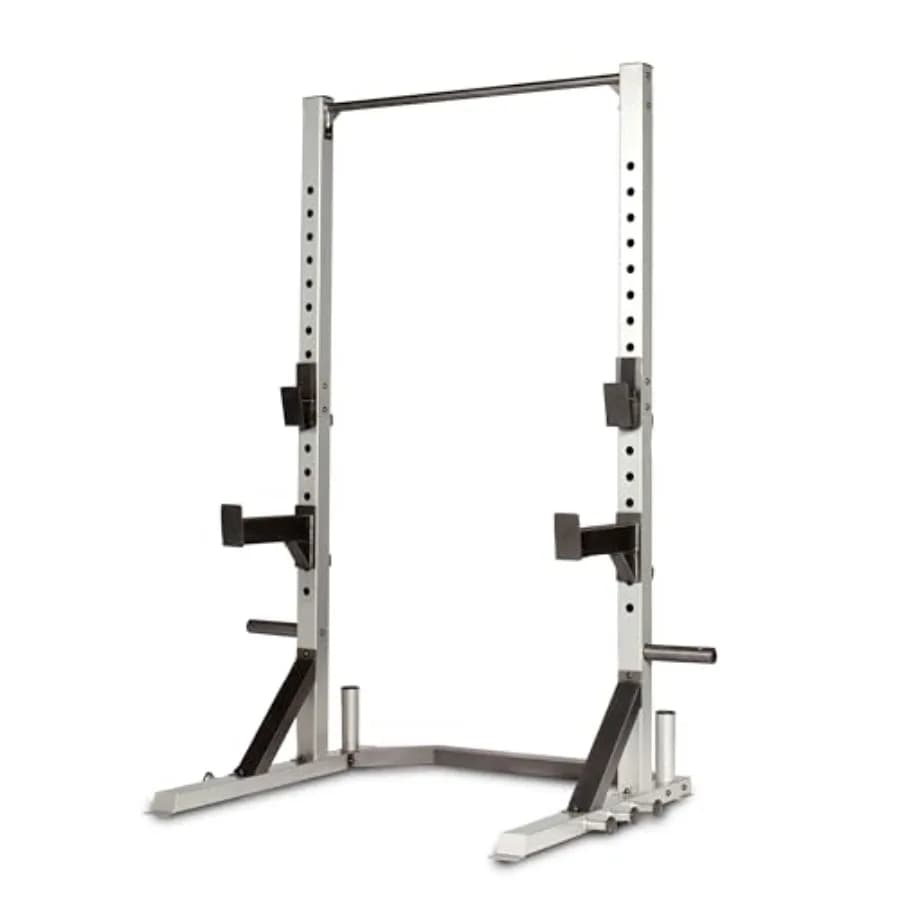 FM-8000F Deluxe Power Rack for home gym use, heavy-duty steel construction, matte black finish, includes pull-up bar and safety