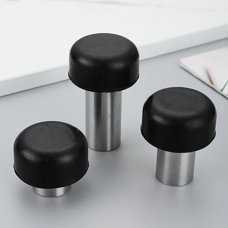 Custom Stainless Steel Door Stopper Anti-Collision No Drilling Door Stop for Home Security