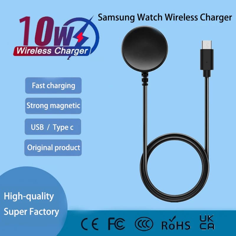 Caricabatterie wireless USB/tipo C per Samsung Galaxy Smart Watch Cavo di ricarica per orologio wireless per Galaxy Watch Ultra