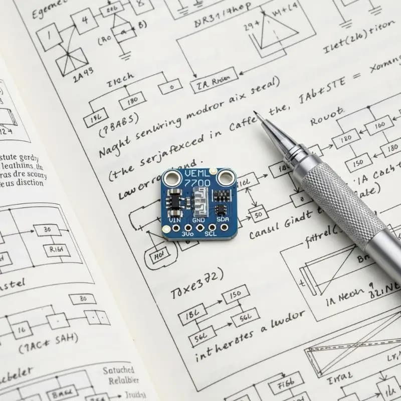 1 Set Scheda Sensore di Misurazione Luce 120k Lux VEML7700 Modulo Sensore Luce Ambientale 3.3V 5V Interfaccia I2C IIC Per Raspberry Pi
